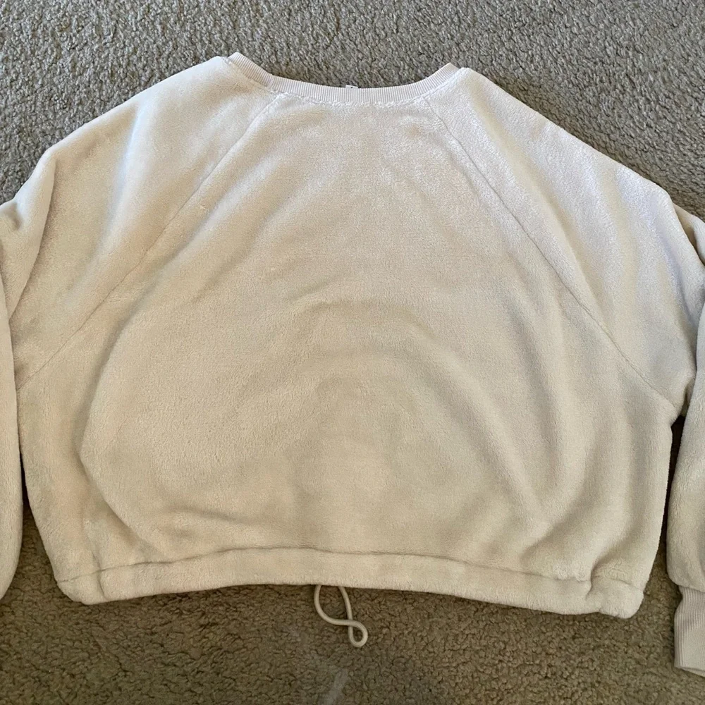 Express Cozy Cropped‎ Long Sleeved Crew Neck Sweater